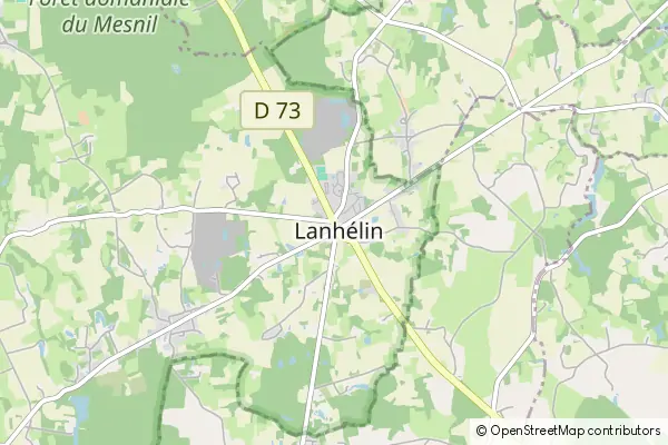 Mapa Lanhélin