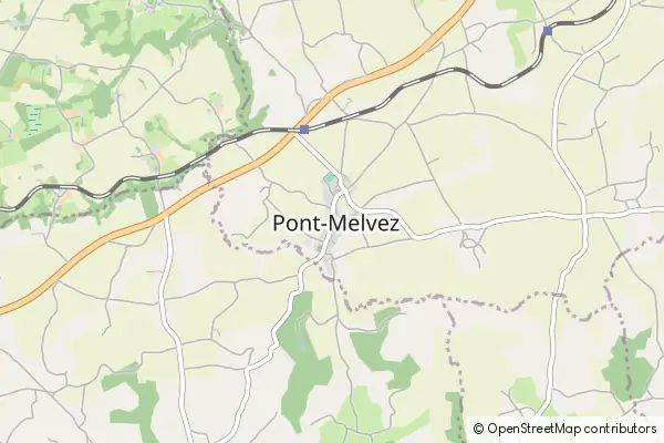 Mapa Pont-Melvez