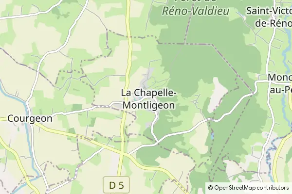 Mapa La Chapelle-Montligeon