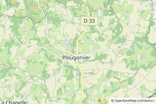 Mapa Plougonver