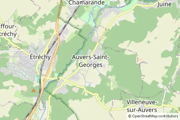 Mapa Auvers-Saint-Georges