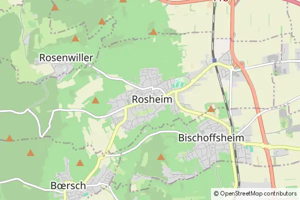 Mapa Rosheim