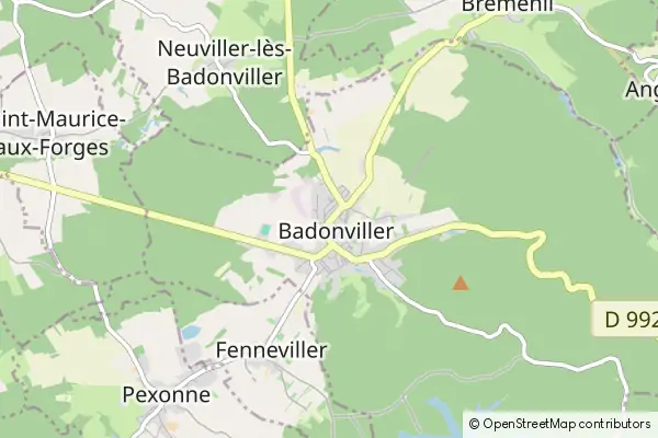 Mapa Badonviller