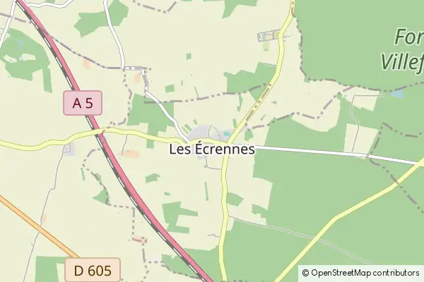 Mapa Les Écrennes