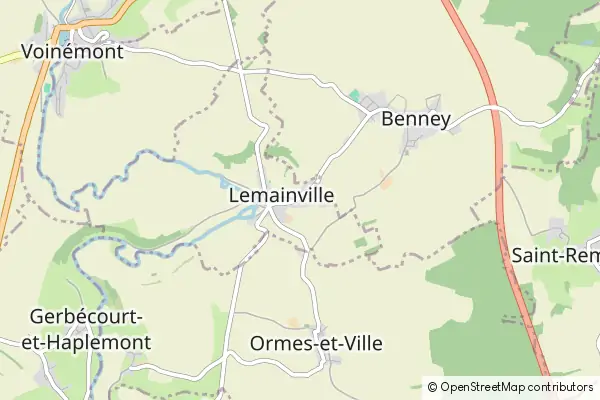 Mapa Lemainville