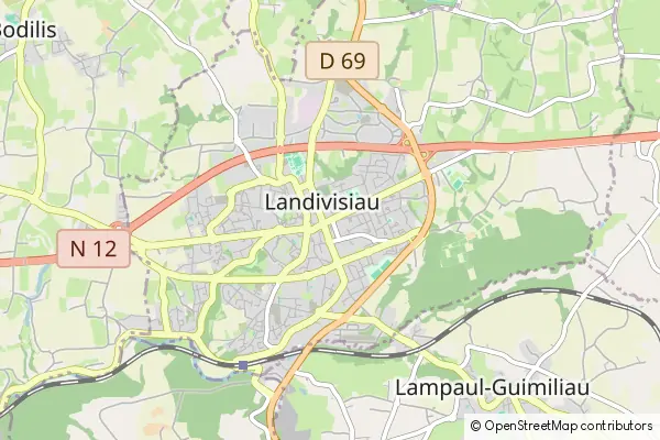 Mapa Landivisiau