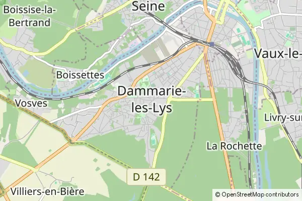 Mapa Dammarie-les-Lys