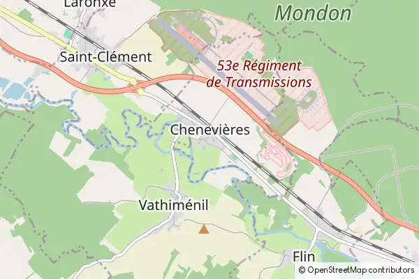 Mapa Chenevières