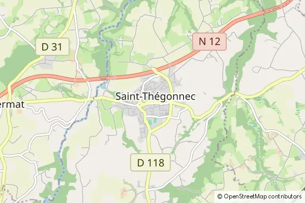 Mapa Saint-Thégonnec