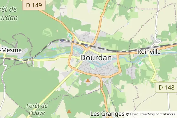 Mapa Dourdan