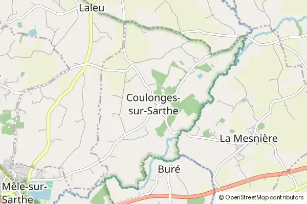 Mapa Coulonges-sur-Sarthe