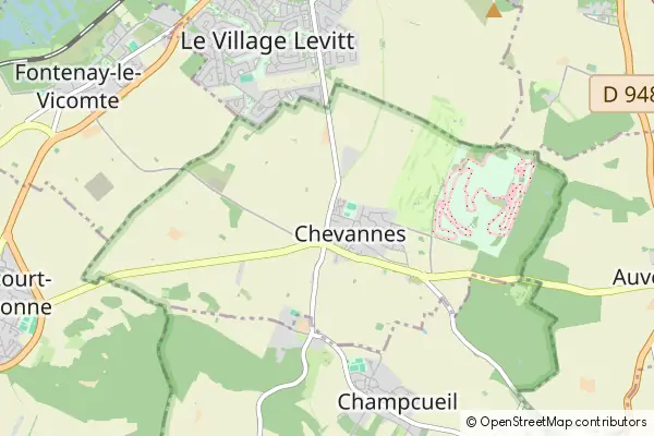 Mapa Chevannes