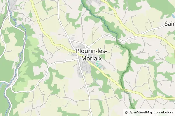 Mapa Plourin-lès-Morlaix