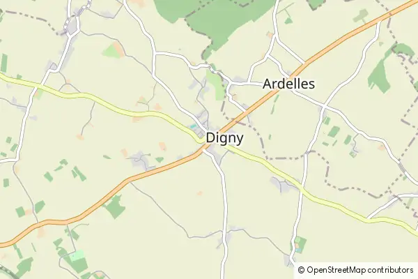 Mapa Digny