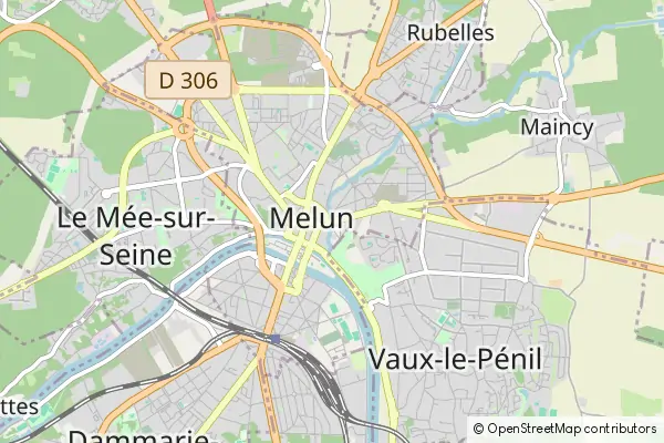 Mapa Melun