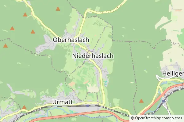 Mapa Niederhaslach