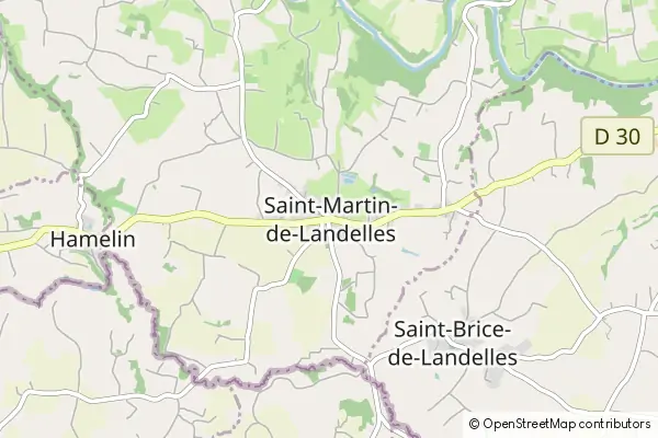 Mapa Saint-Martin-de-Landelles