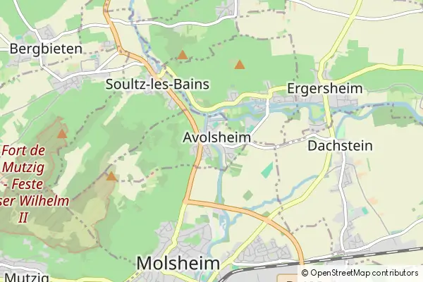 Mapa Avolsheim