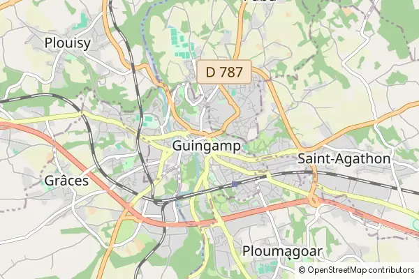 Mapa Guingamp