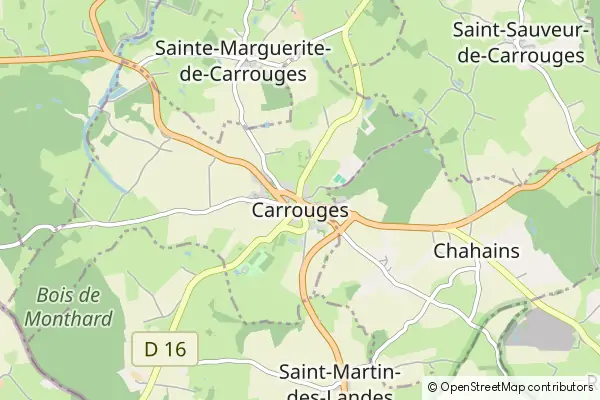 Mapa Carrouges