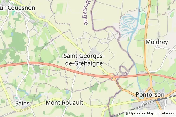 Mapa Saint-Georges-de-Gréhaigne