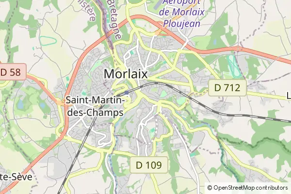 Mapa Morlaix