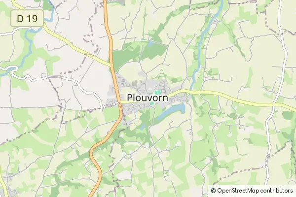 Mapa Plouvorn