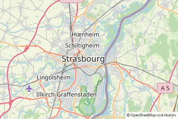 Mapa Strasburg