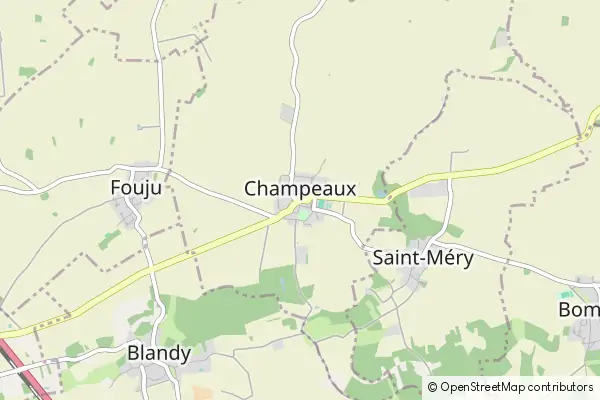 Mapa Champeaux