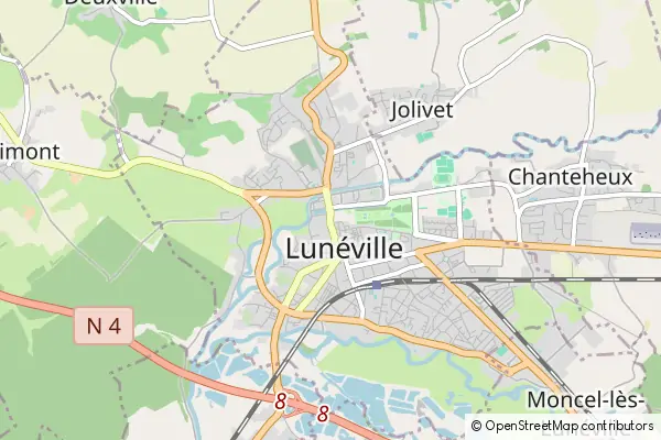 Mapa Lunéville