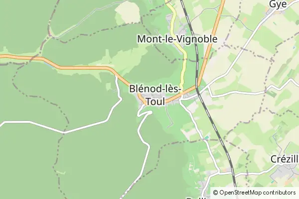 Mapa Blénod-lès-Toul