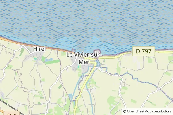 Mapa Le Vivier-sur-Mer