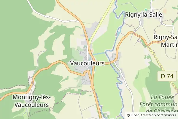 Mapa Vaucouleurs