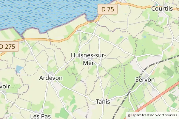 Mapa Huisnes sur Mer