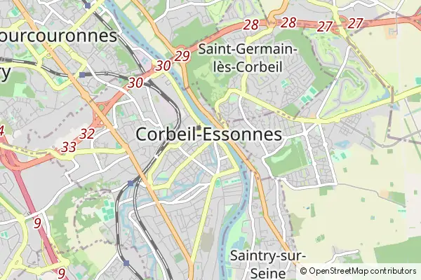 Mapa Corbeil-Essonnes