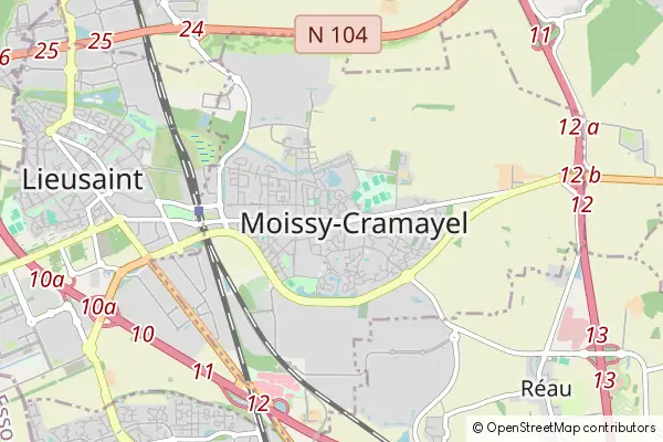 Mapa Moissy-Cramayel