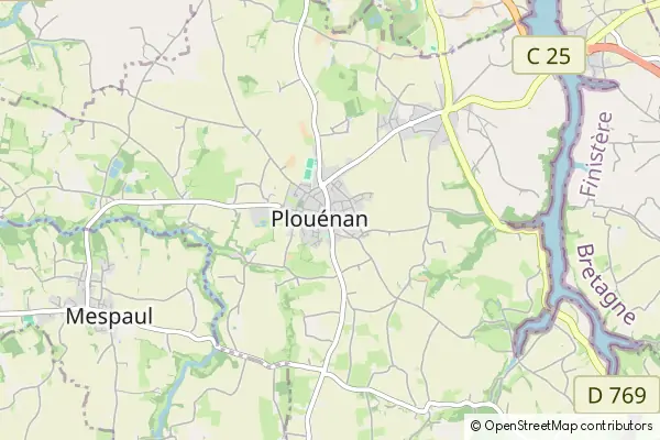 Mapa Plouénan