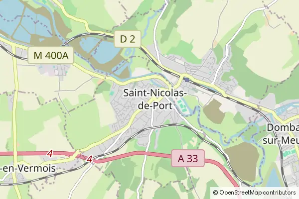 Mapa Saint-Nicolas-de-Port