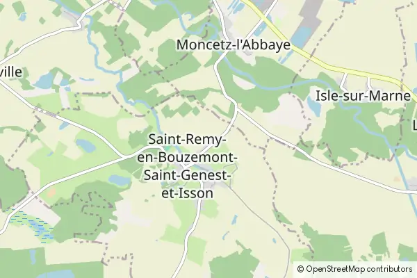 Mapa Saint Remy en Bouzemont Saint Genest et Isson