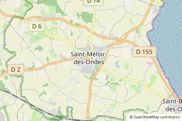 Mapa Saint-Méloir-des-Ondes