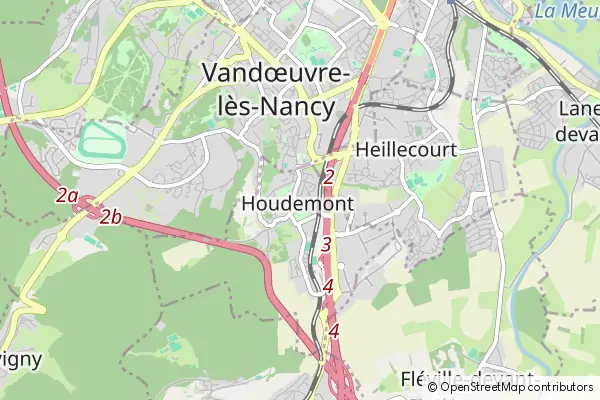 Mapa Houdemont