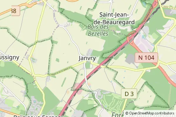 Mapa Janvry