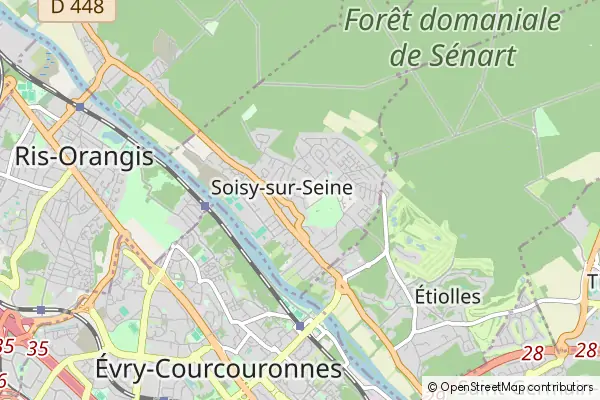 Mapa Soisy-sur-Seine