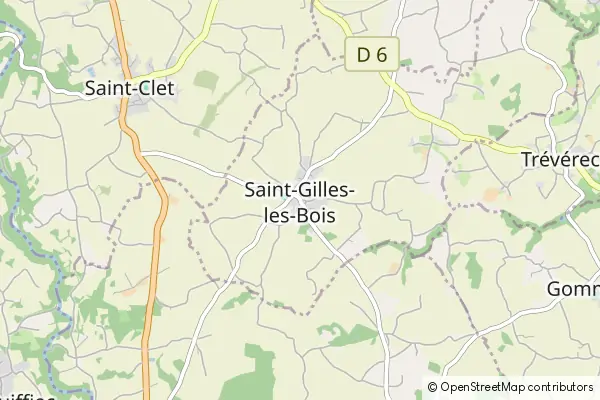 Mapa Saint-Gilles-les-Bois