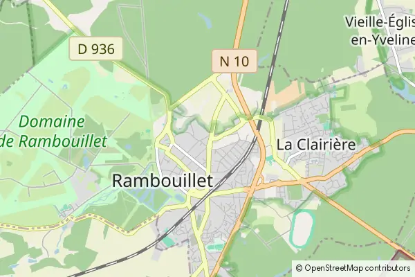 Mapa Rambouillet