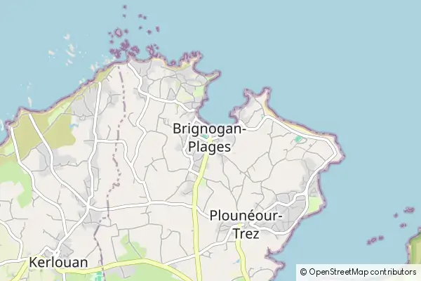 Mapa Brignogan-Plage