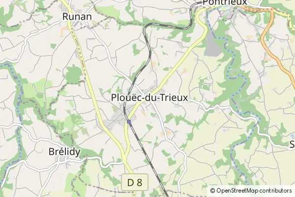 Mapa Plouëc-du-Trieux