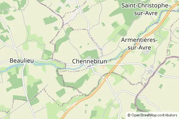 Mapa Chennebrun