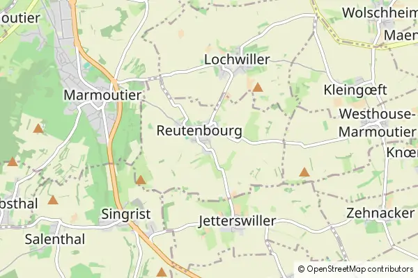 Mapa Reutenbourg