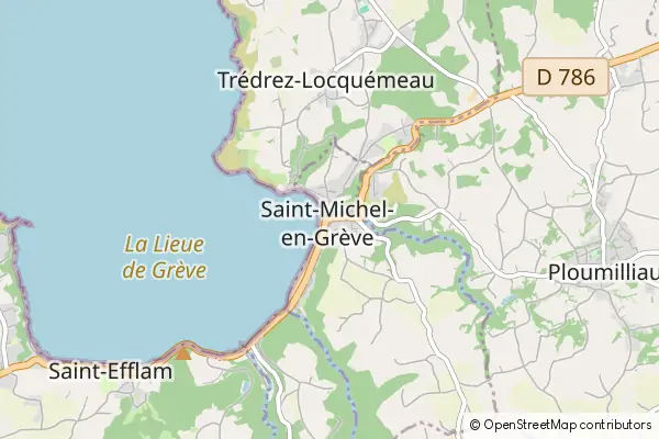 Mapa Saint-Michel-en-Grève